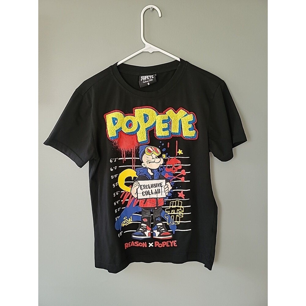Reason & Popeye Exclusive Collab Tshirt Size Small